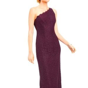 Adrianna Papell Purple Lace Gown
